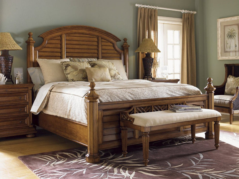 Tommy Bahama Home Island Estate Plantain Bed Bench