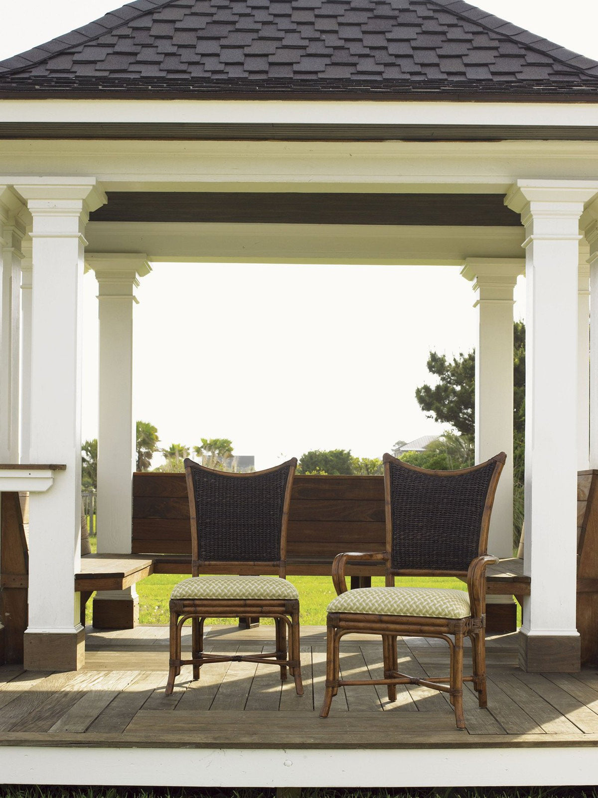 Tommy Bahama Home Island Estate Mangrove Arm Chair As Shown