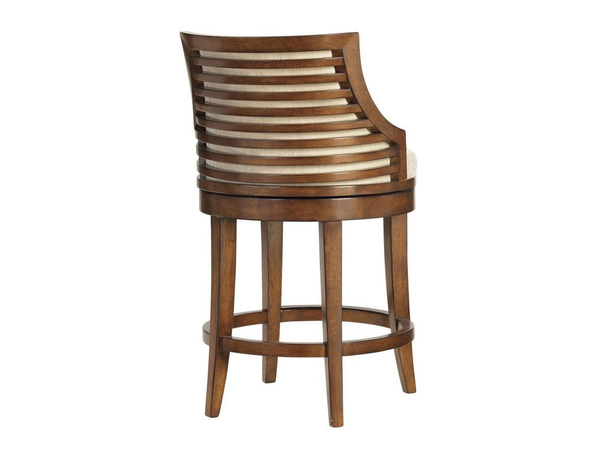 Tommy Bahama Home Ocean Club Cabana Swivel Counter Stool Customizable