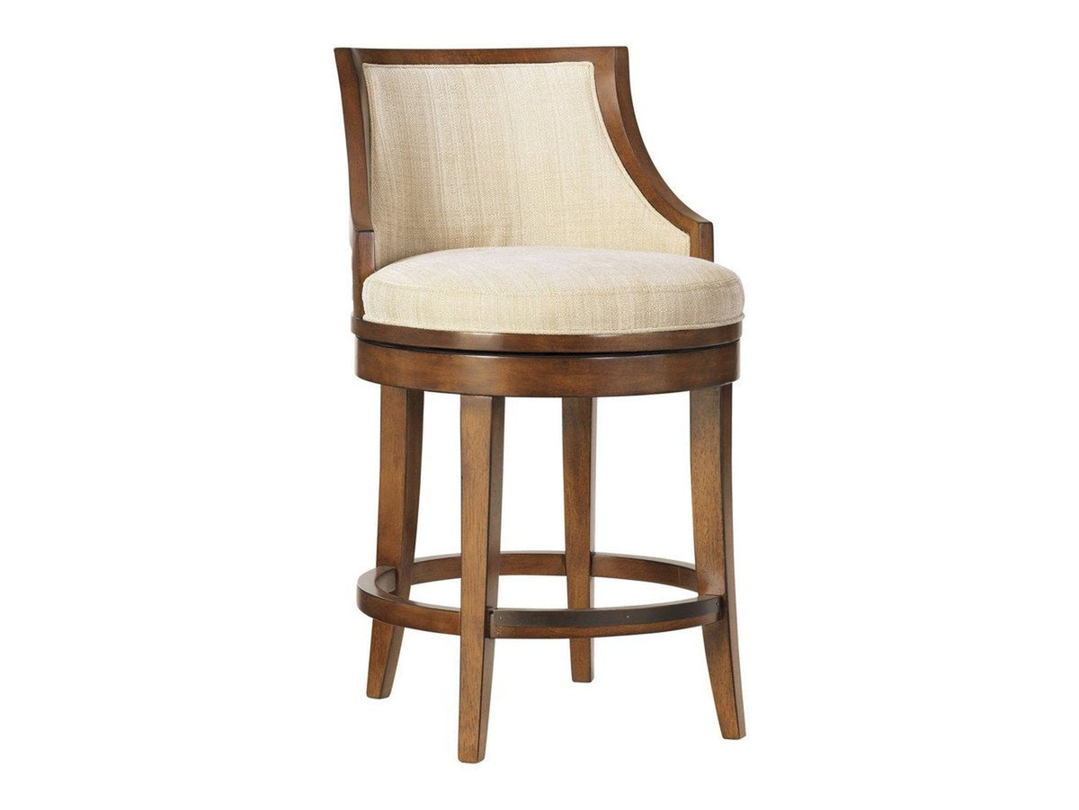 Tommy Bahama Home Ocean Club Cabana Swivel Counter Stool Customizable