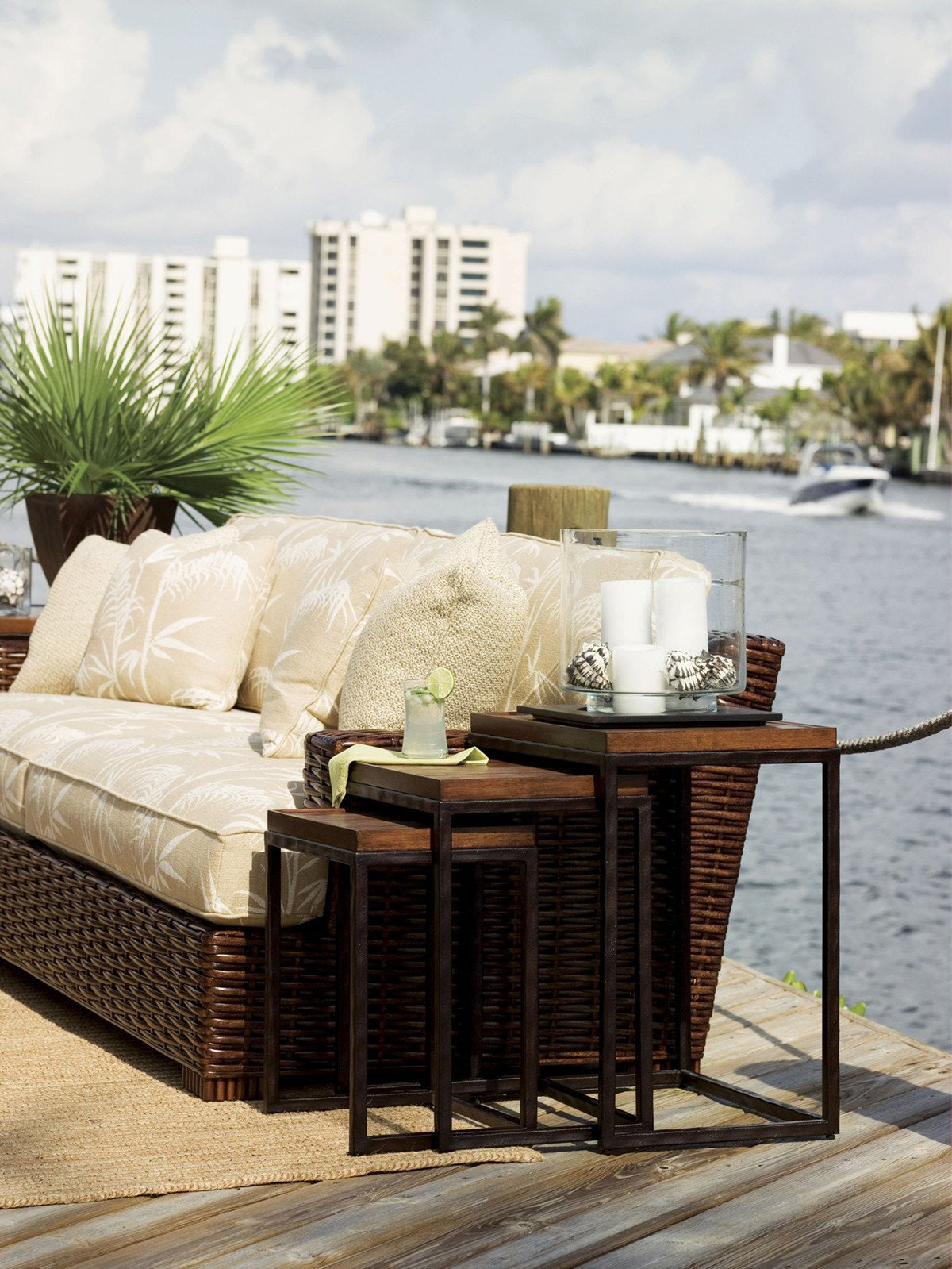 Tommy Bahama Home Ocean Club Ocean Reef Nesting Tables