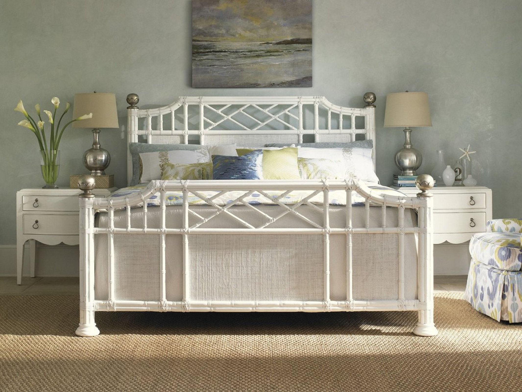 Tommy Bahama Home Ivory Key Pritchards Bay Panel Bed