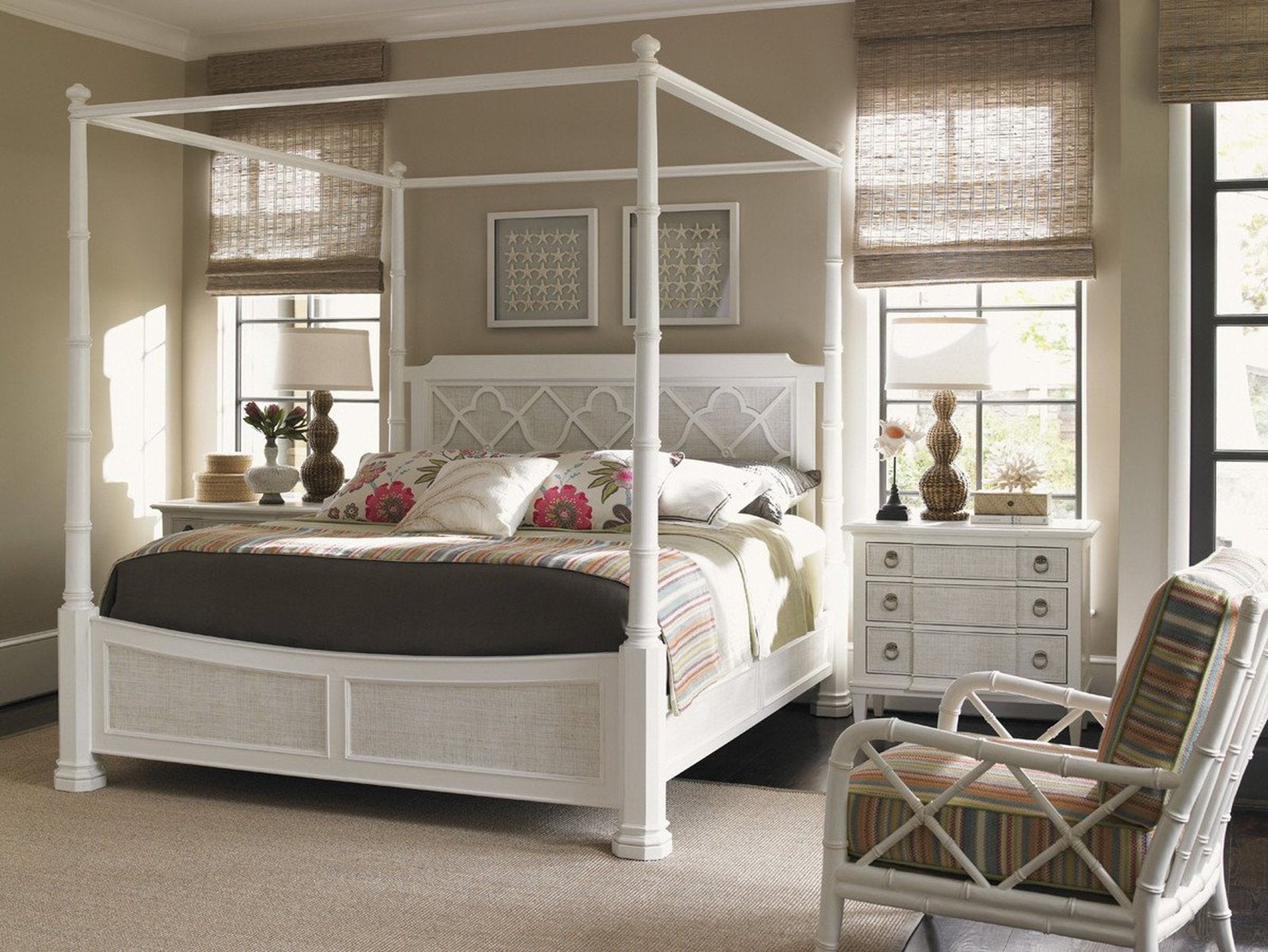 Tommy Bahama Home Ivory Key Southampton Poster Bed