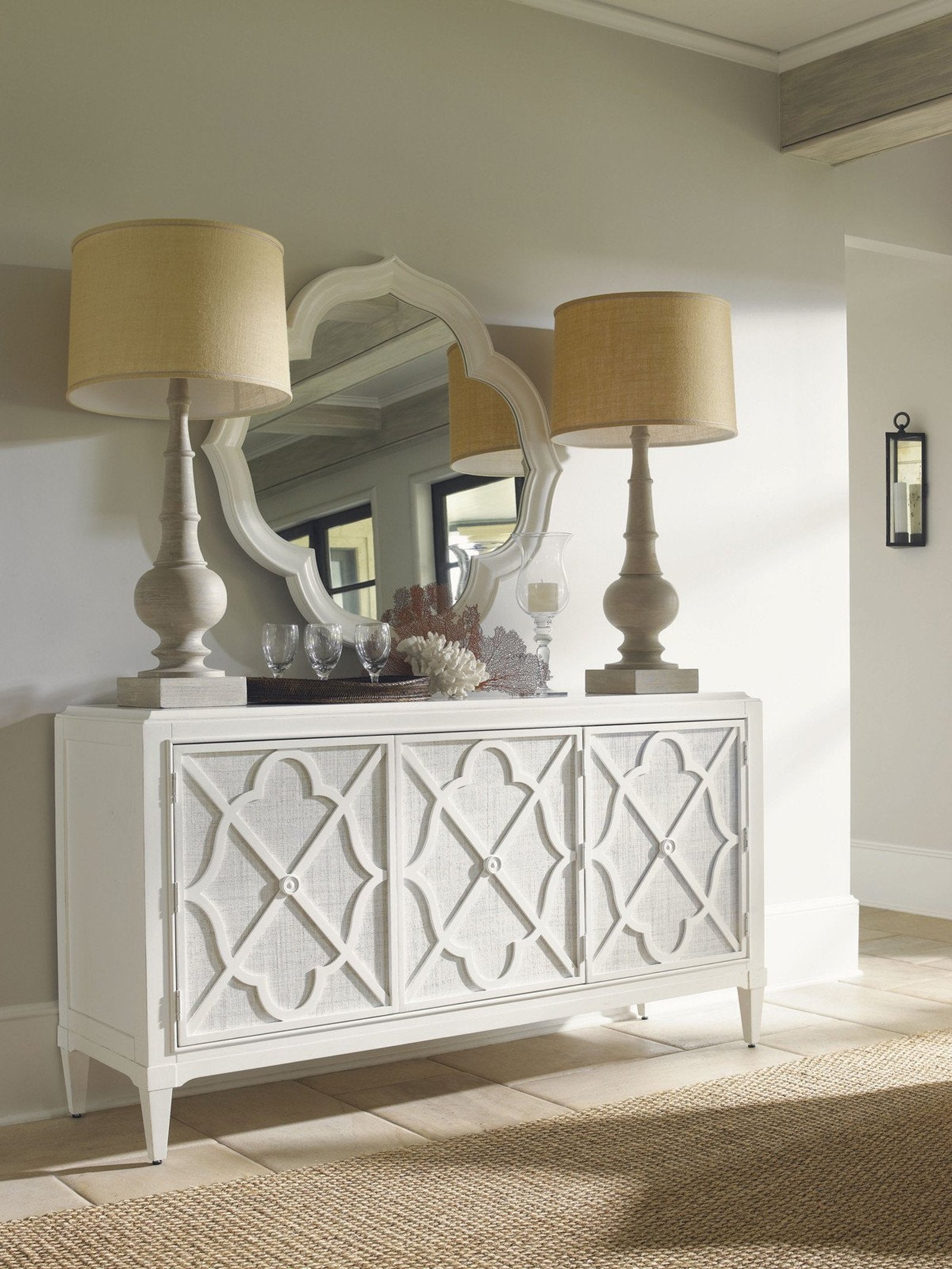 Tommy Bahama Home Ivory Key Paget Mirror