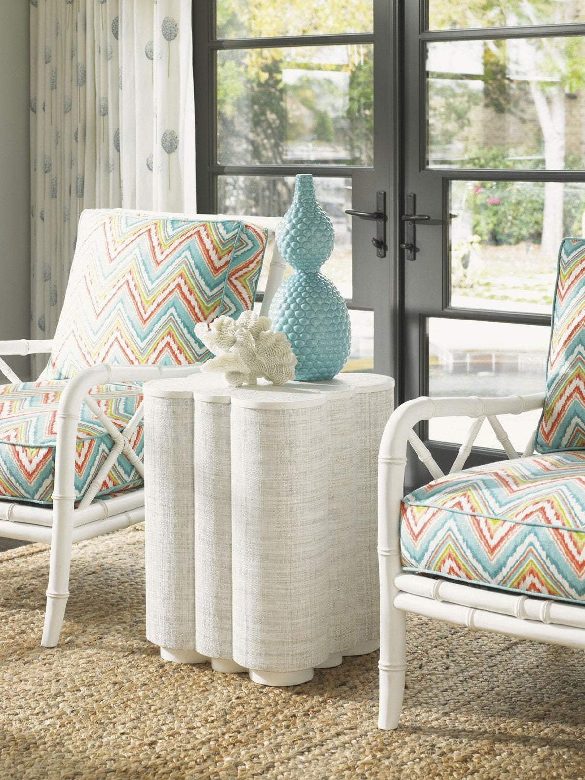 Tommy Bahama Home Ivory Key Spar Point Chairside Table