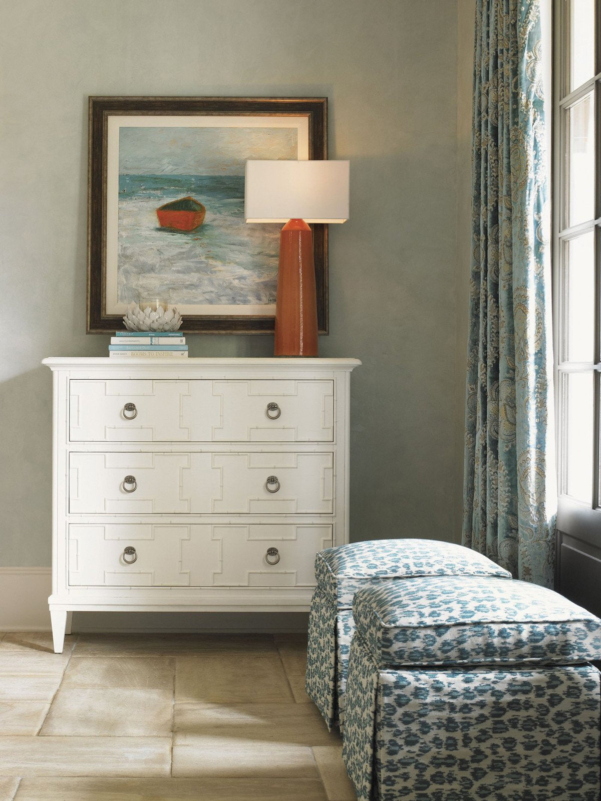 Tommy Bahama Home Ivory Key Somers Isle Hall Chest