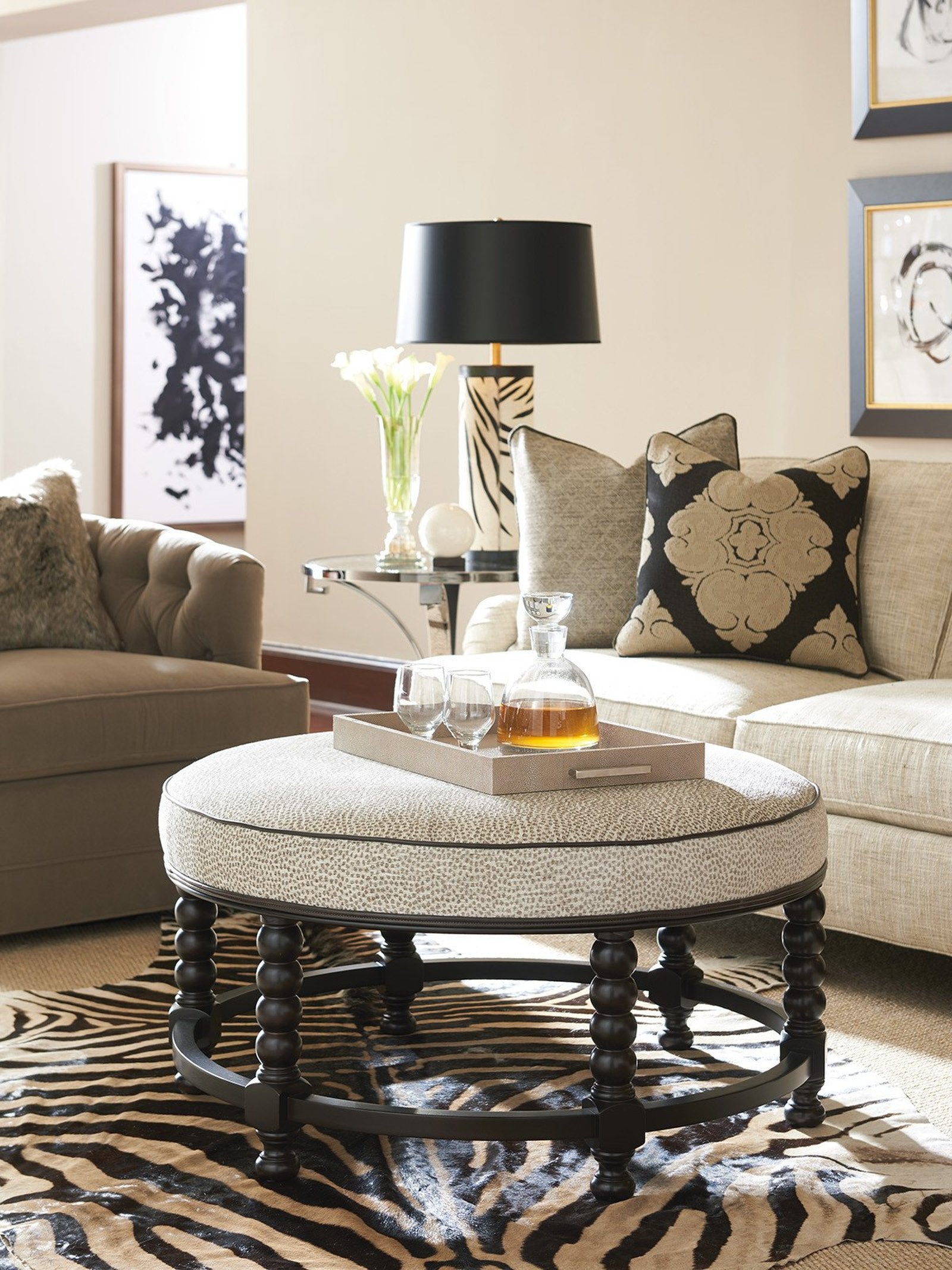 Barclay Butera Upholstery Naples Cocktail Ottoman