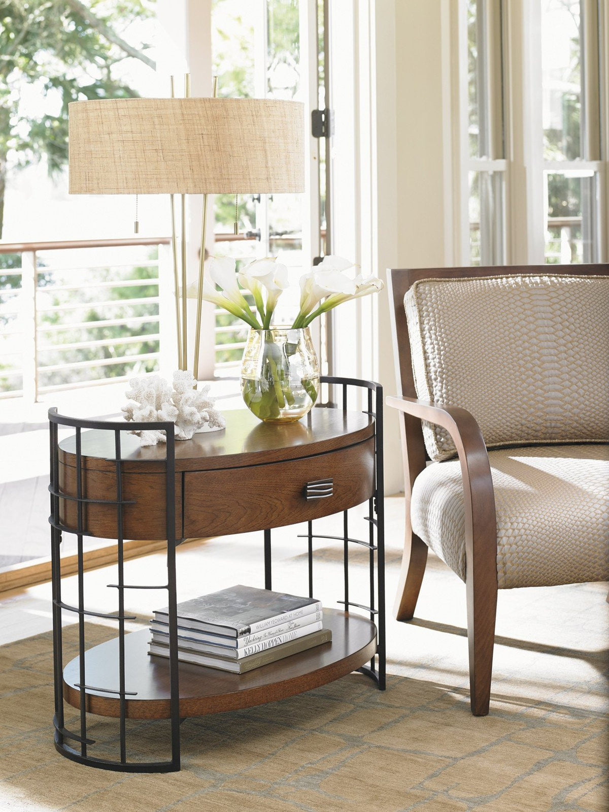 Tommy Bahama Home Island Fusion Sendai High/Low Nightstand
