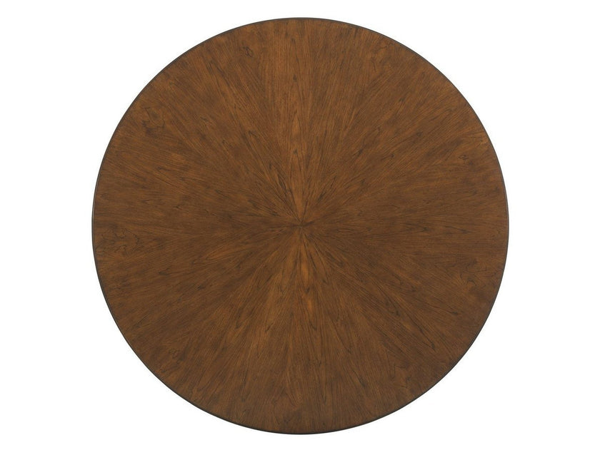 Tommy Bahama Home Island Fusion Meridien Round Dining Table With Wooden Top