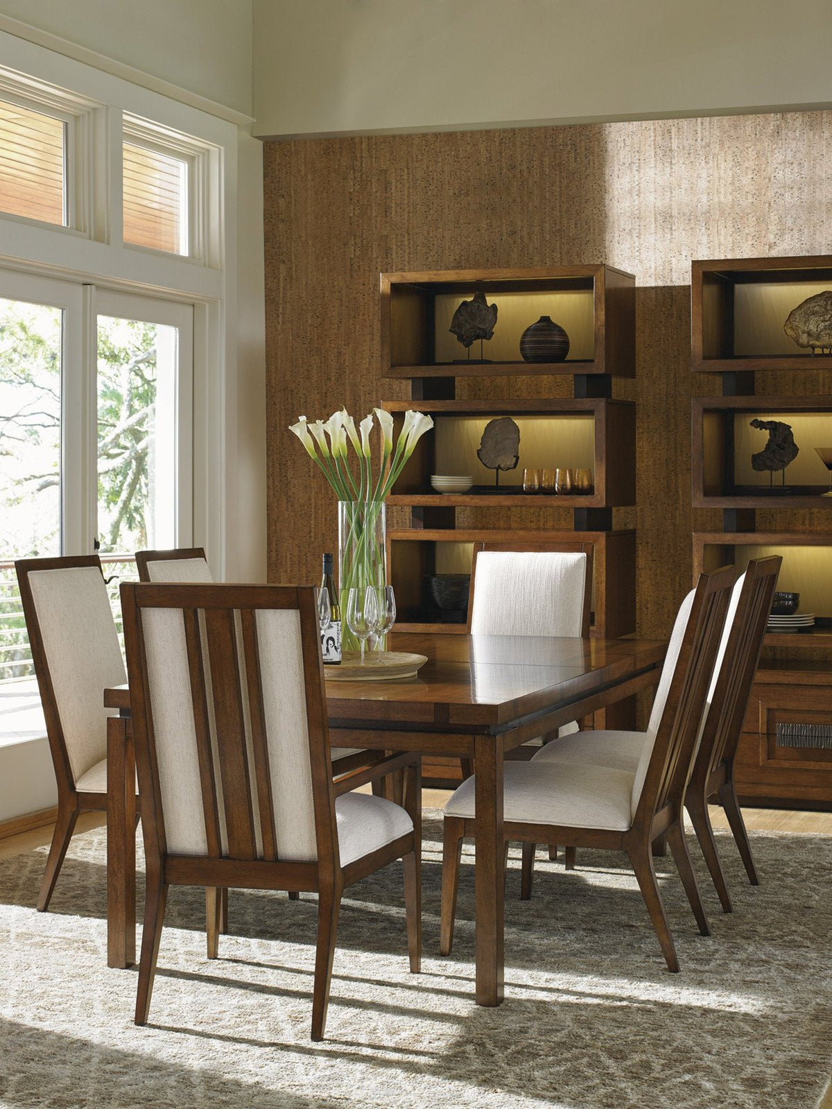 Tommy Bahama Home Island Fusion Natori Slat Back Side Chair As Shown