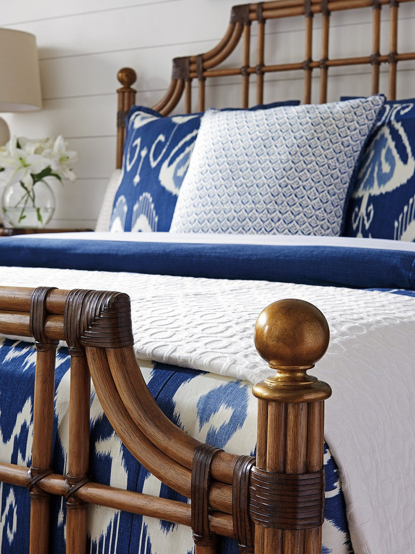 Tommy Bahama Home Twin Palms St. Kitts Rattan Bed