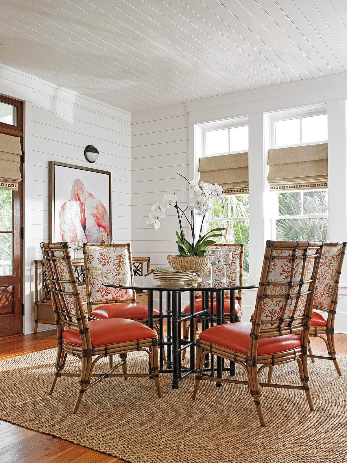 Tommy Bahama Home Twin Palms Summer Isle Upholstered Side Chair Customizable