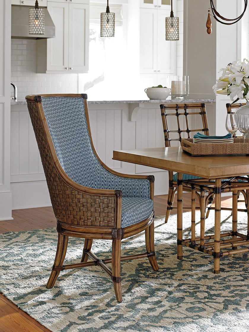 Tommy Bahama Home Twin Palms Balfour Host Arm Chair As Shown
