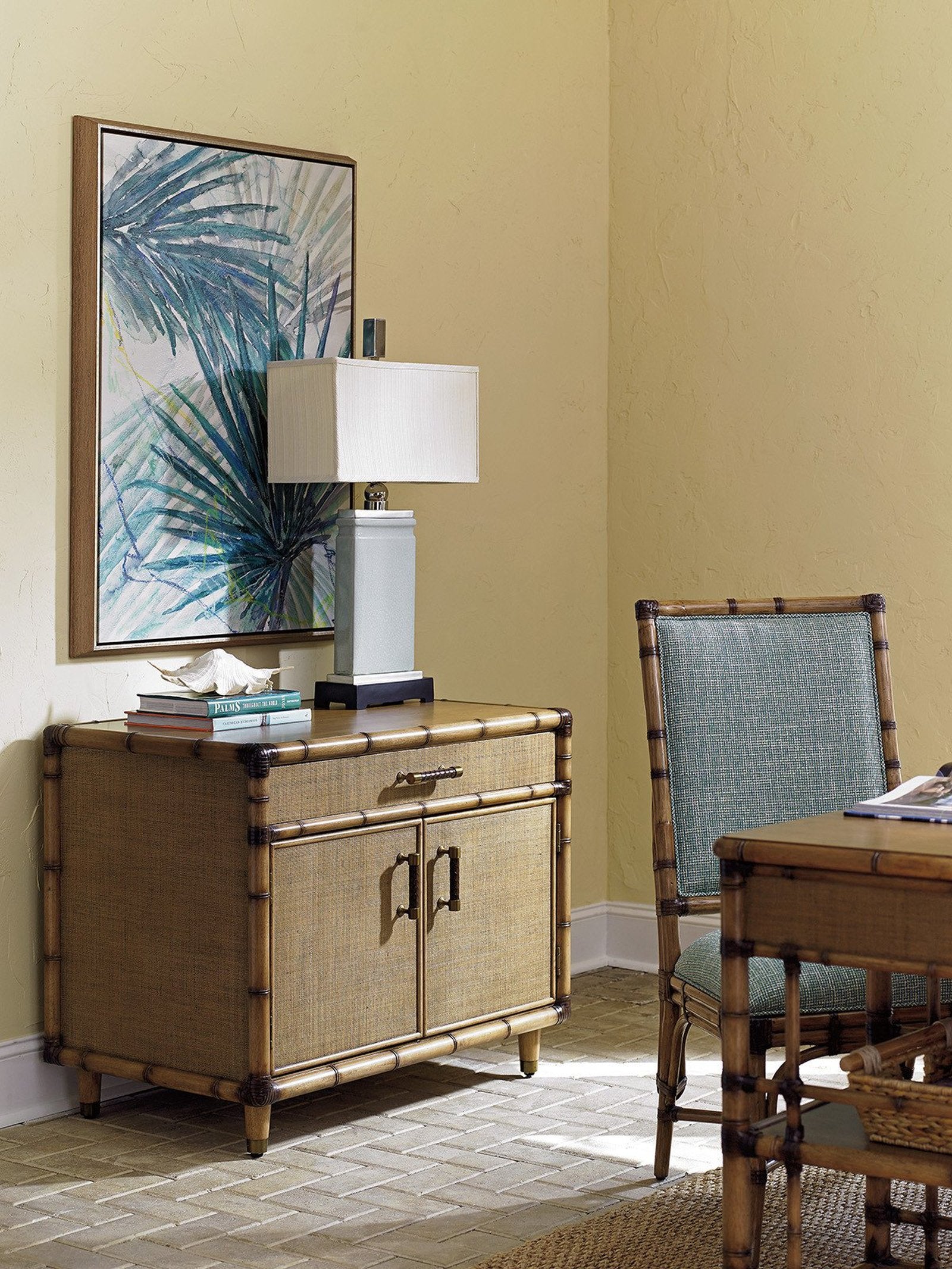 Tommy Bahama Home Twin Palms Larimar Storage Chest