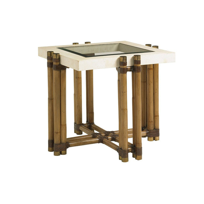 Tommy Bahama Home Twin Palms Los Cabos Lamp Table
