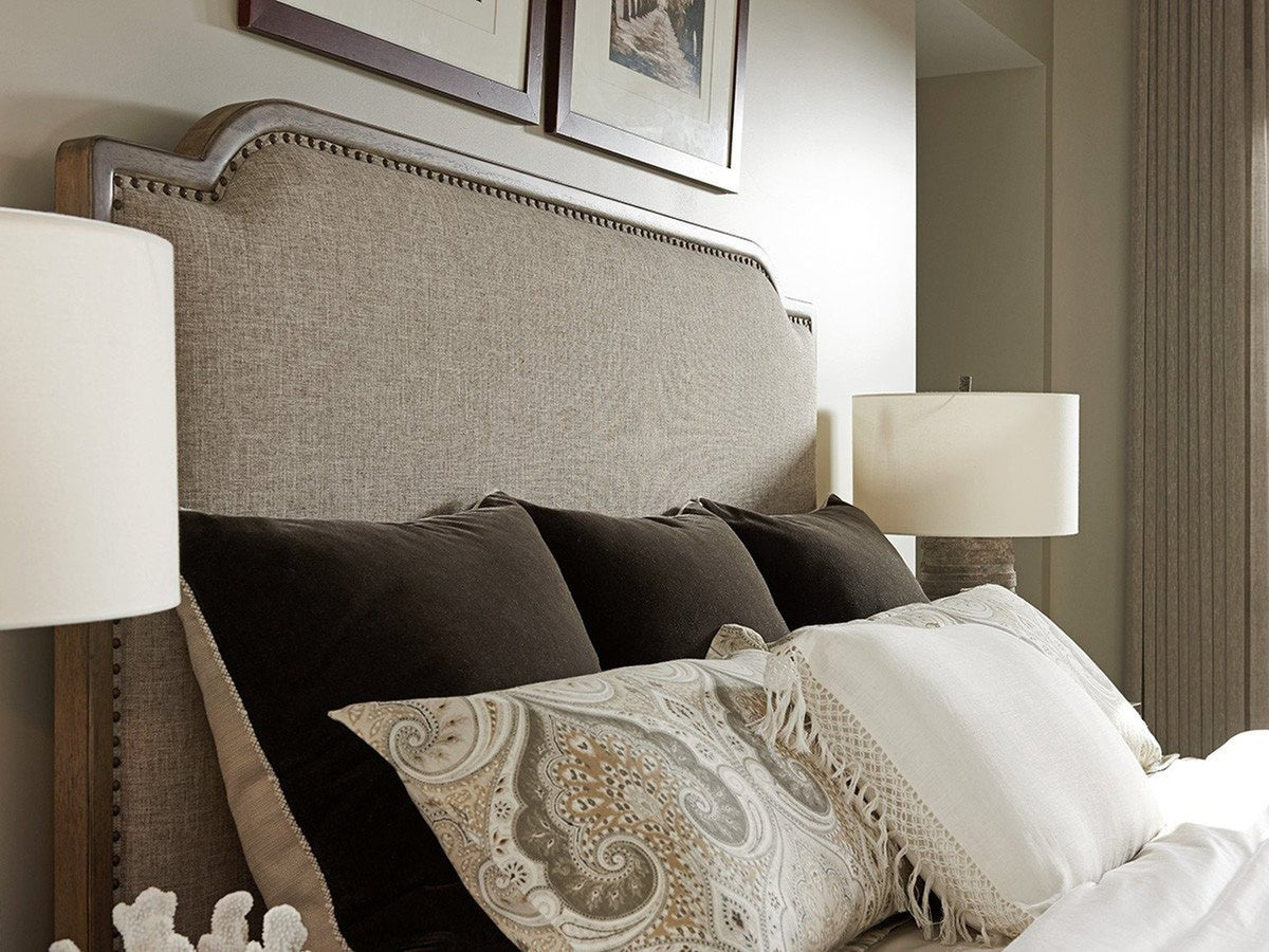 Tommy Bahama Home Cypress Point Stone Harbour Upholstered Queen Bed