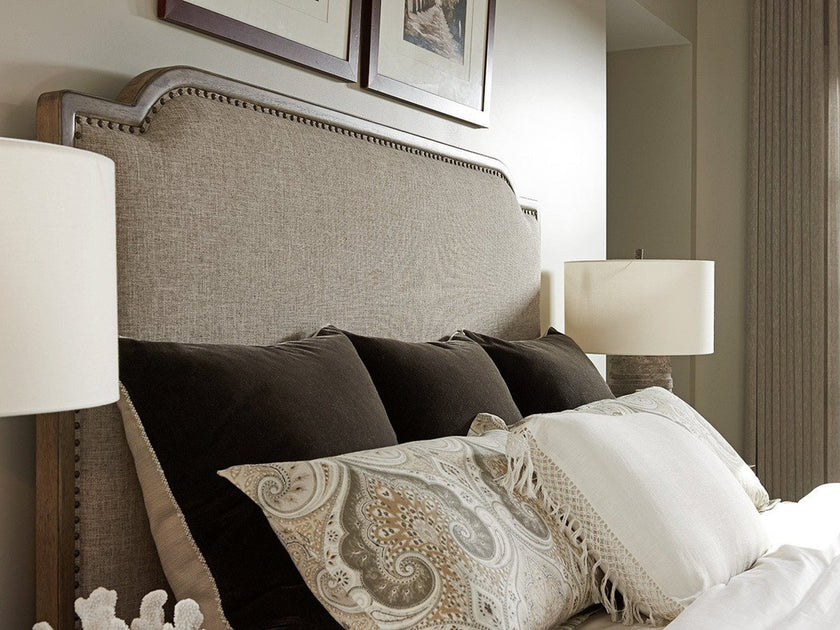 Tommy Bahama Home Cypress Point Stone Harbour Upholstered Queen Bed