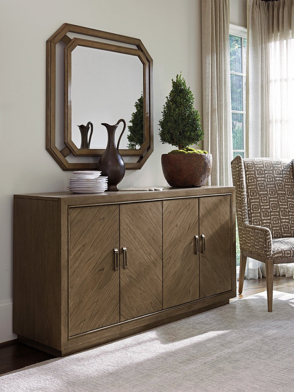 Tommy Bahama Home Callan Square Mirror
