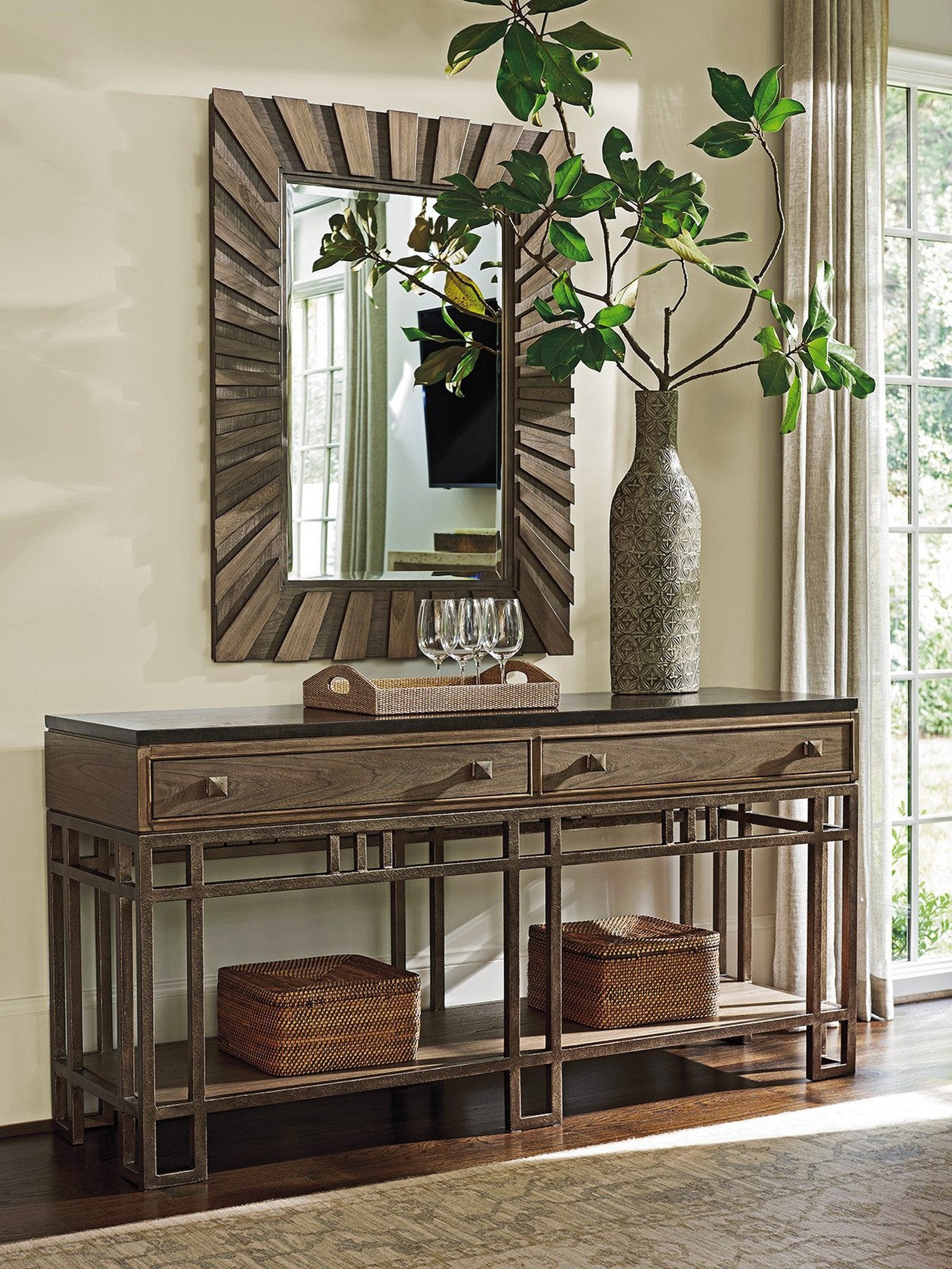 Tommy Bahama Home Cypress Point Ardley Sunburst Mirror
