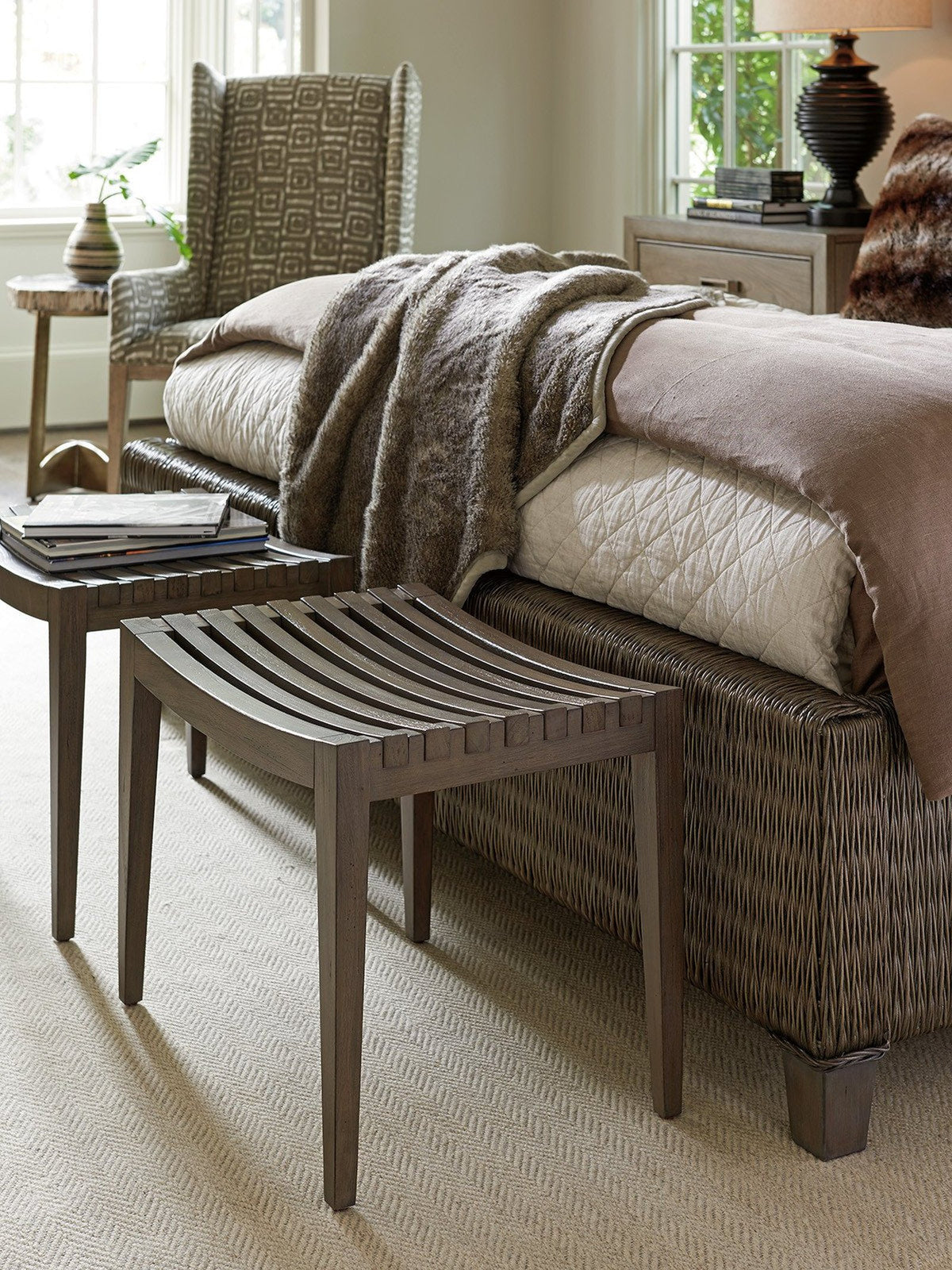 Tommy Bahama Home Cypress Point Pelham Bed Bench Clearance