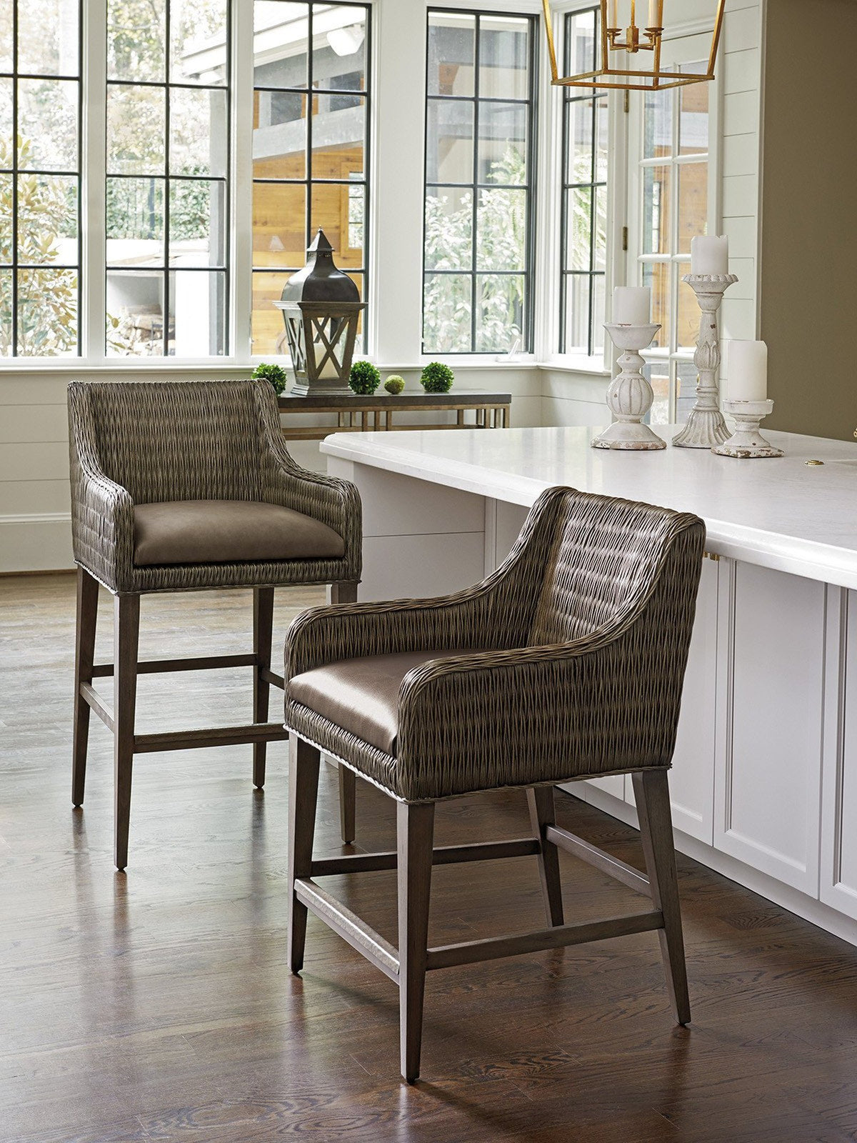 Tommy Bahama Home Cypress Point Turner Woven Counter Stool As Shown Clearance