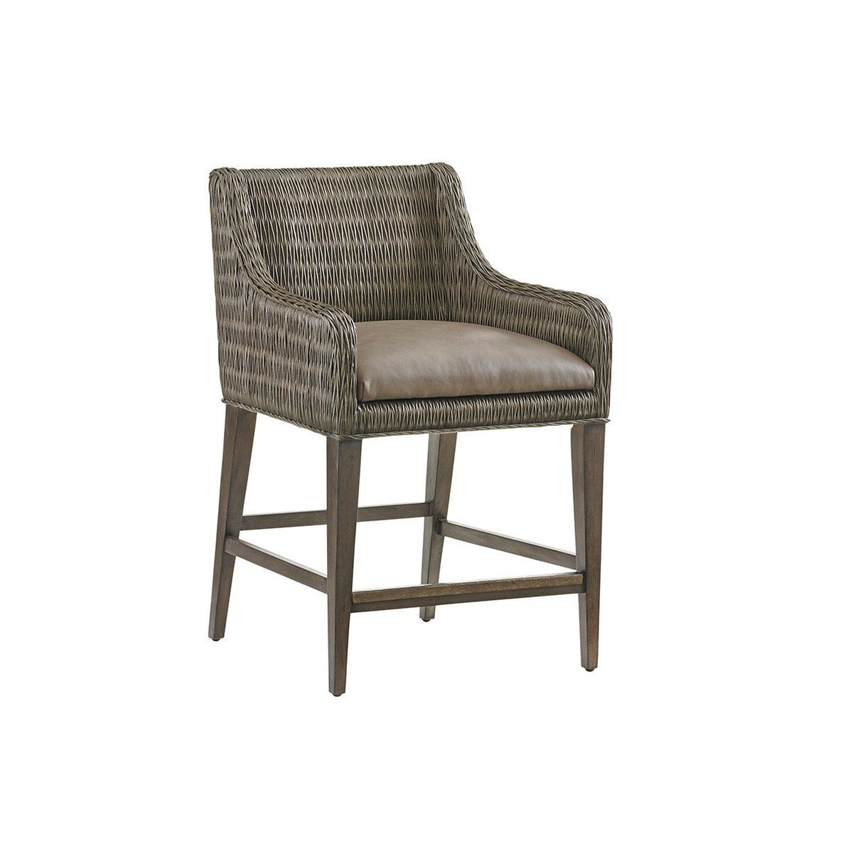Tommy Bahama Home Cypress Point Turner Woven Counter Stool As Shown Clearance