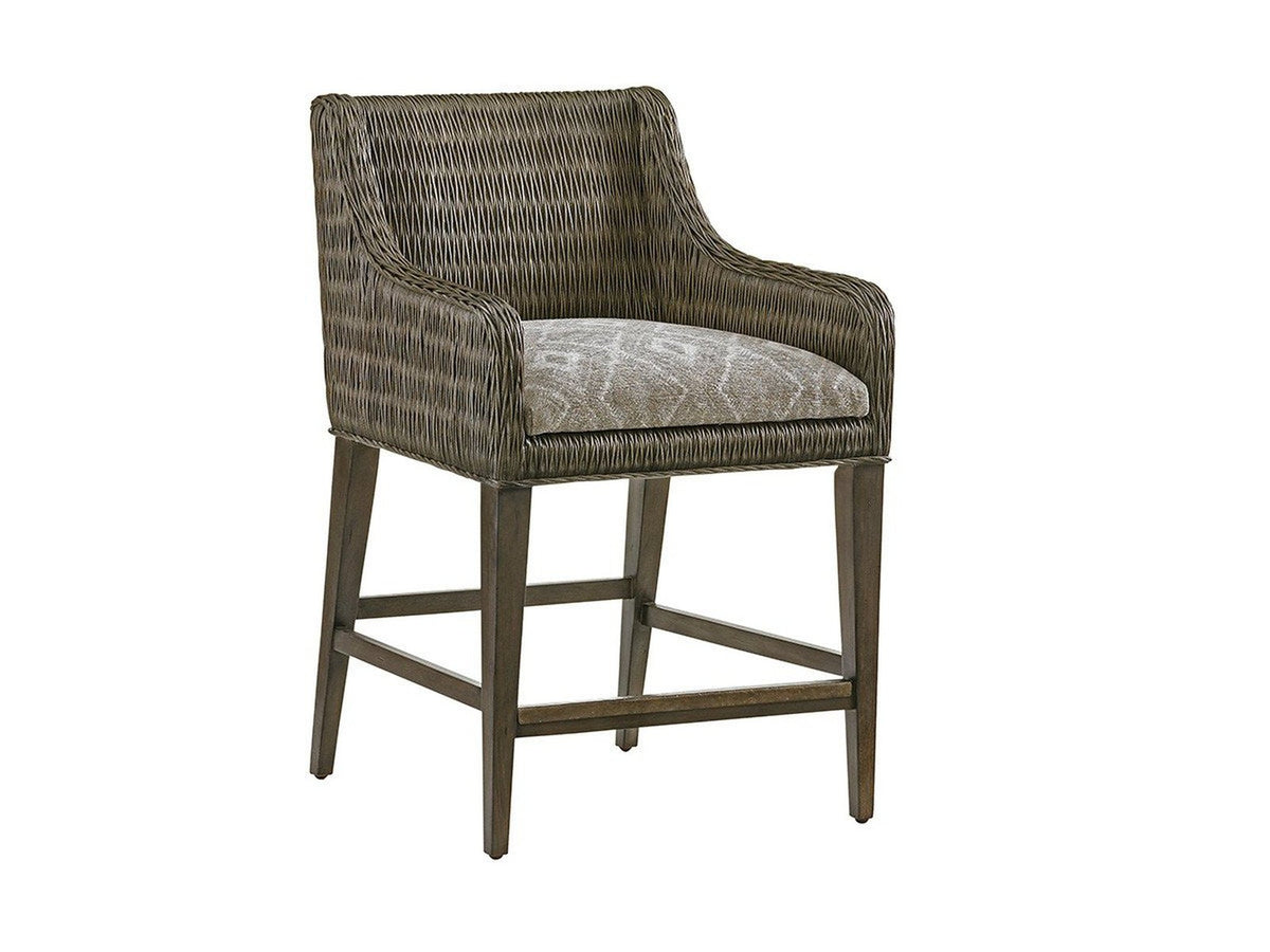 Tommy Bahama Home Cypress Point Turner Woven Counter Stool As Shown Clearance