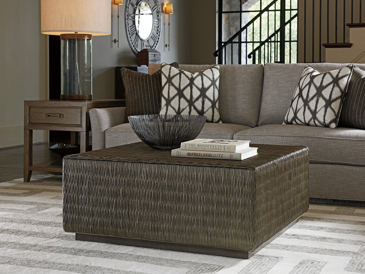Tommy Bahama Home Cypress Point Seawatch Woven Cocktail Table Clearance