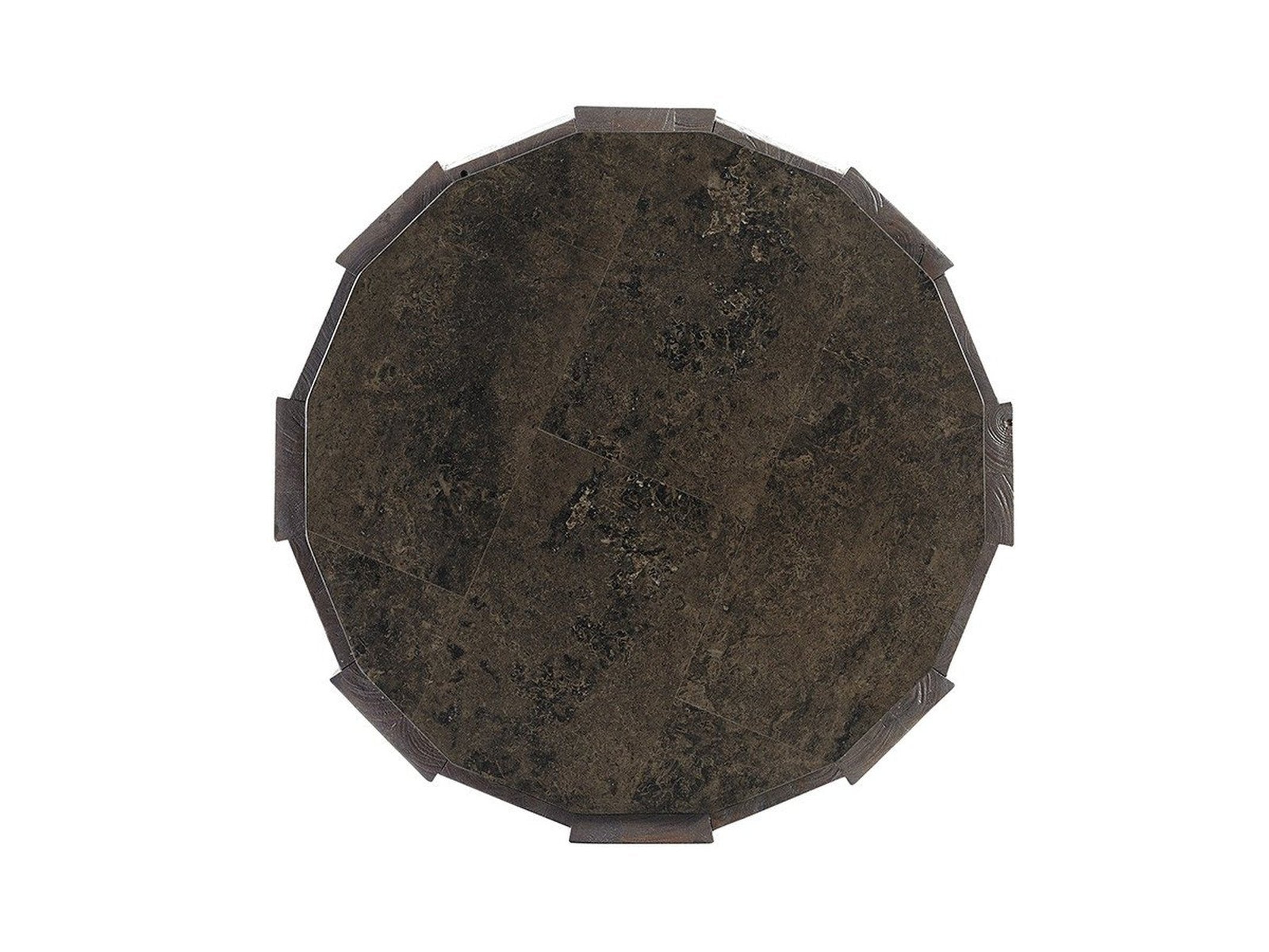 Tommy Bahama Home Cypress Point Everett Round Travertine End Table