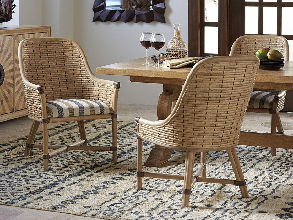 Tommy Bahama Home Los Altos Keeling Woven Arm Chair As Shown