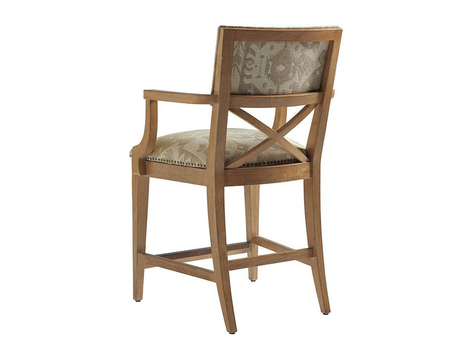 Tommy Bahama Home Los Altos Sutherland Upholstered Counter Stool As Shown