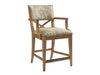 Tommy Bahama Home Los Altos Sutherland Upholstered Counter Stool Customizable