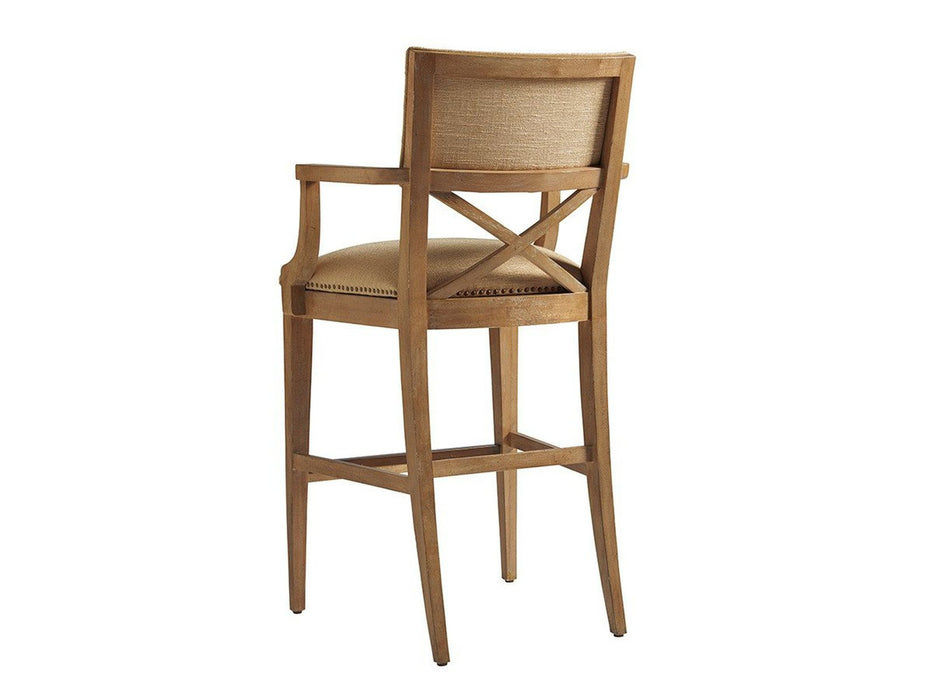 Tommy Bahama Home Sutherland Upholstered Bar Stool As Shown