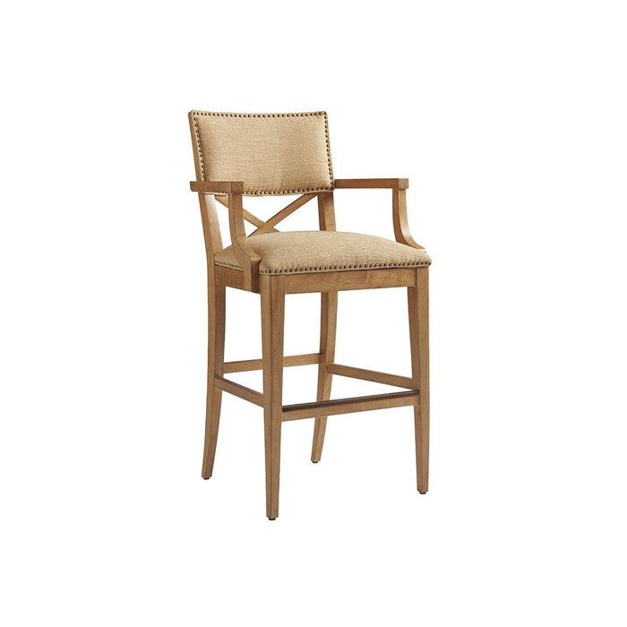 Tommy Bahama Home Sutherland Upholstered Bar Stool As Shown
