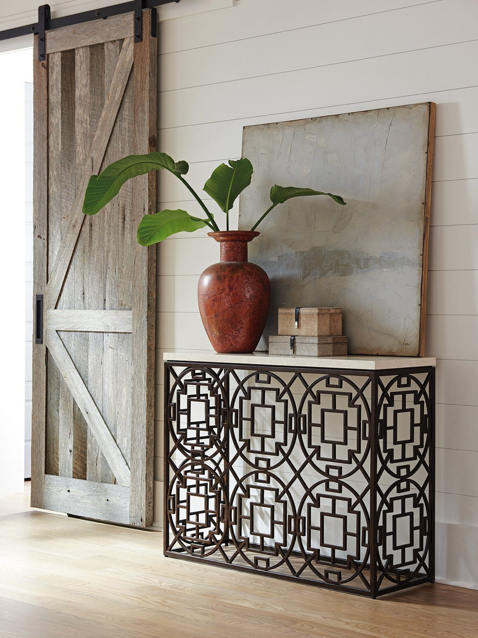 Tommy Bahama Home Los Altos Ackermann Metal Console