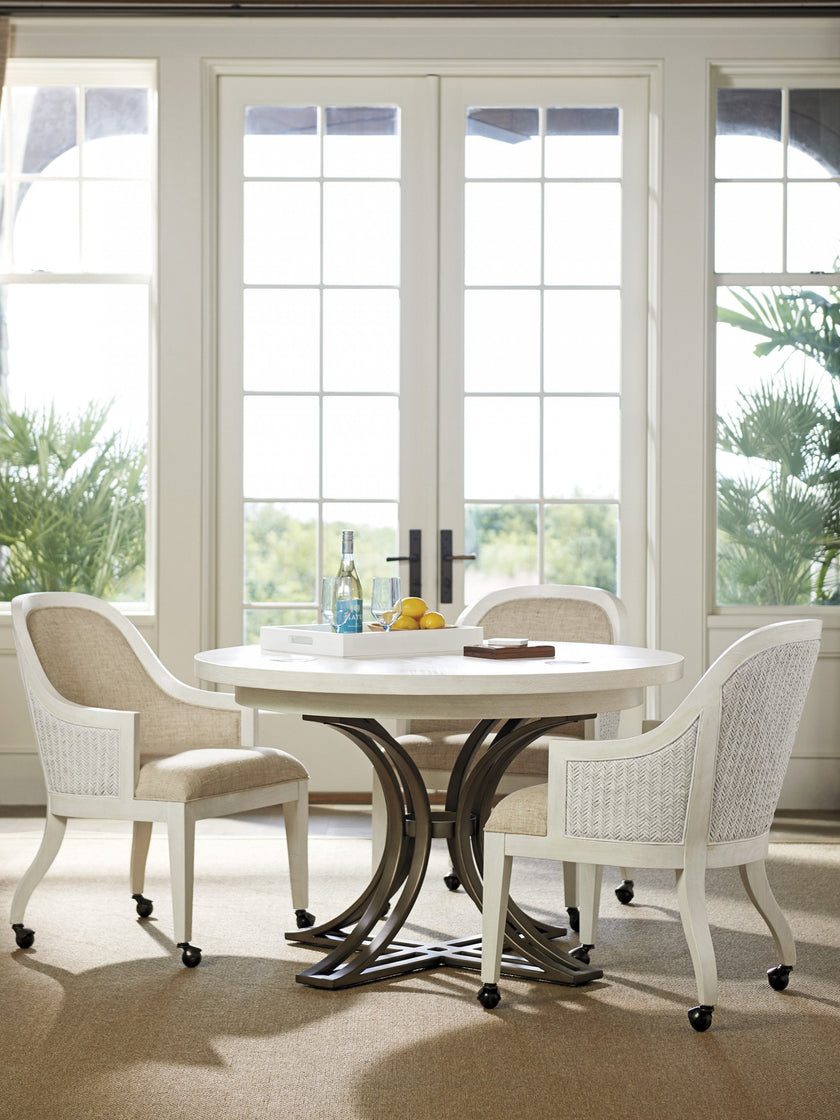 Tommy Bahama Home Ocean Breeze Bayview Arm Chair With Casters Customizable