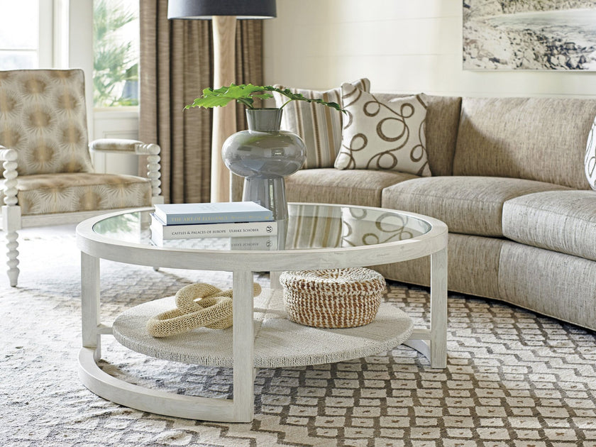 Tommy Bahama Home Ocean Breeze Pompano Round Cocktail Table
