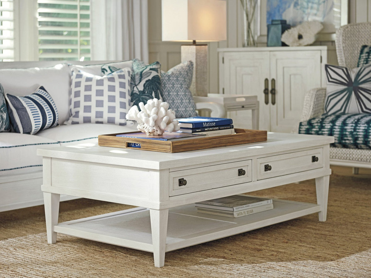 Tommy Bahama Home Ocean Breeze Palm Coast Rectangular Cocktail Table