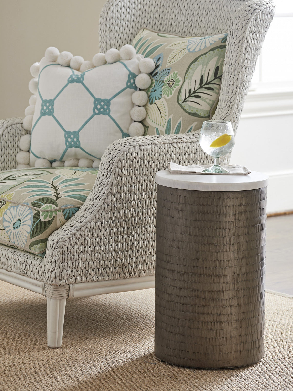 Tommy Bahama Home Ocean Breeze Turnberry Round Chairside Table