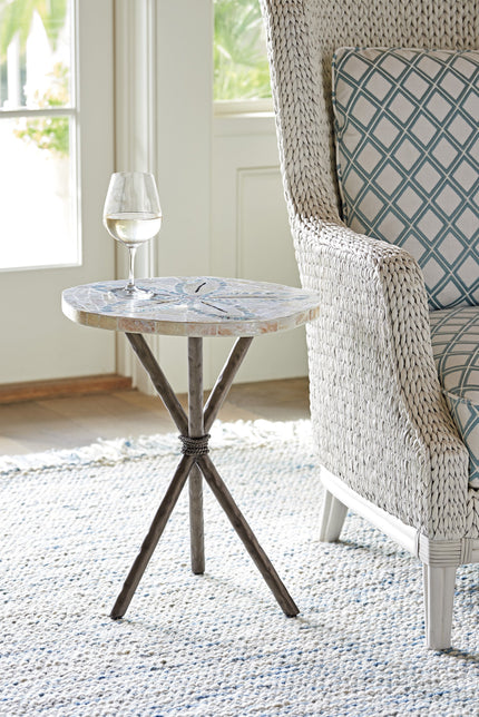 Tommy Bahama Home Ocean Breeze Sand Dollar End Table