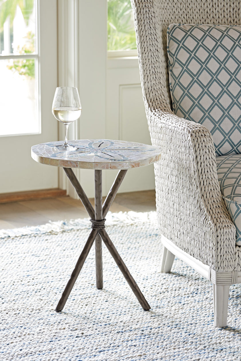 Tommy Bahama Home Ocean Breeze Sand Dollar End Table