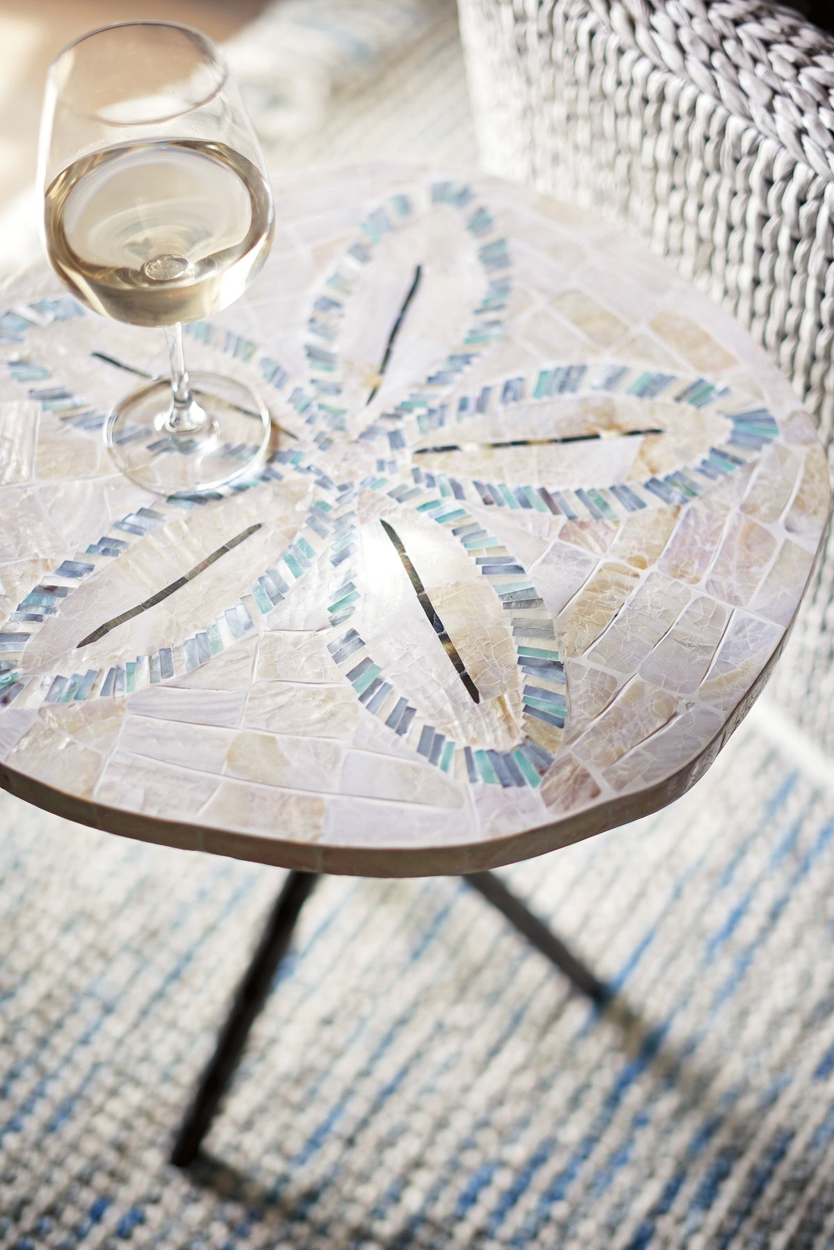 Tommy Bahama Home Ocean Breeze Sand Dollar End Table