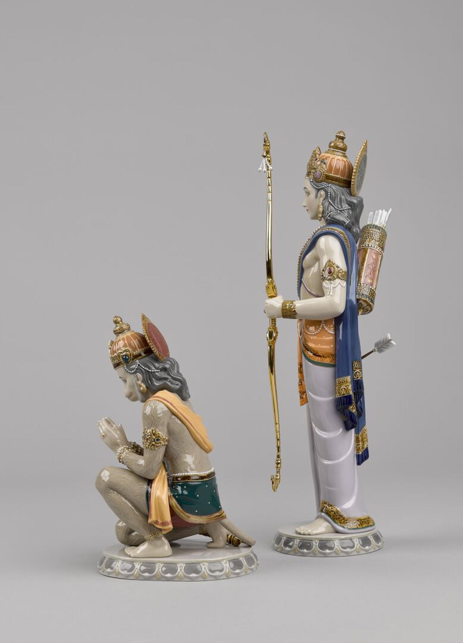 Lladro Lakshman and Hanuman Sculpture Limited Edition