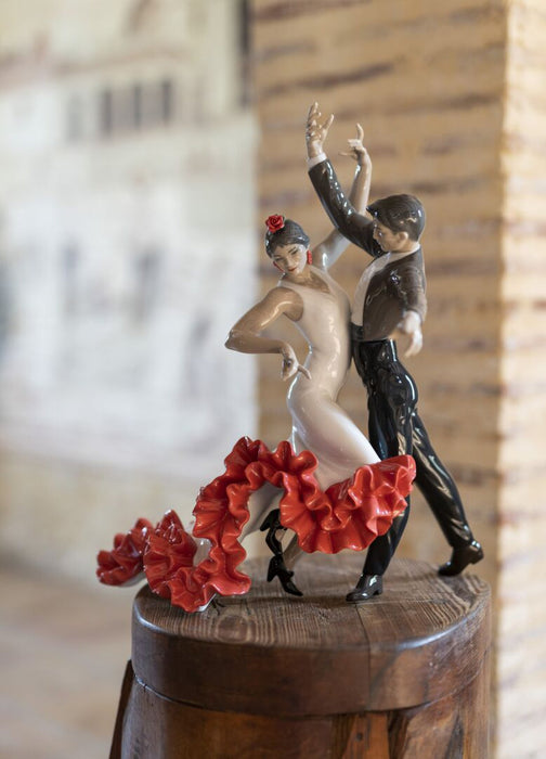 Lladro Flamenco dancers Couple Figurine