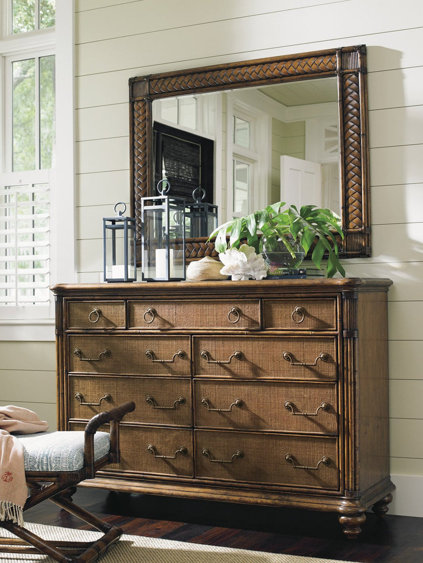 Tommy Bahama Home Bali Hai Sunrise Landscape Mirror