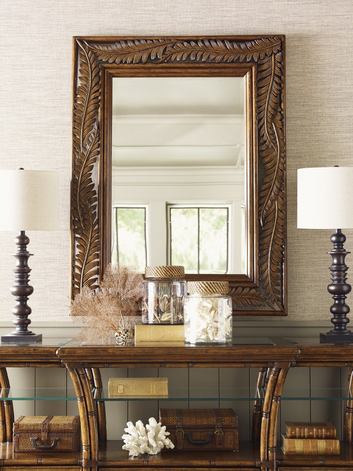 Tommy Bahama Home Bali Hai Seabrook Landscape Mirror