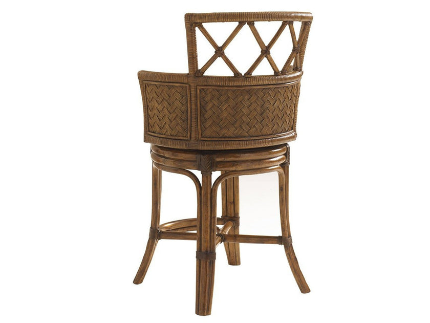 Tommy Bahama Home Bali Hai Kamala Bay Swivel Counter Stool Customizable