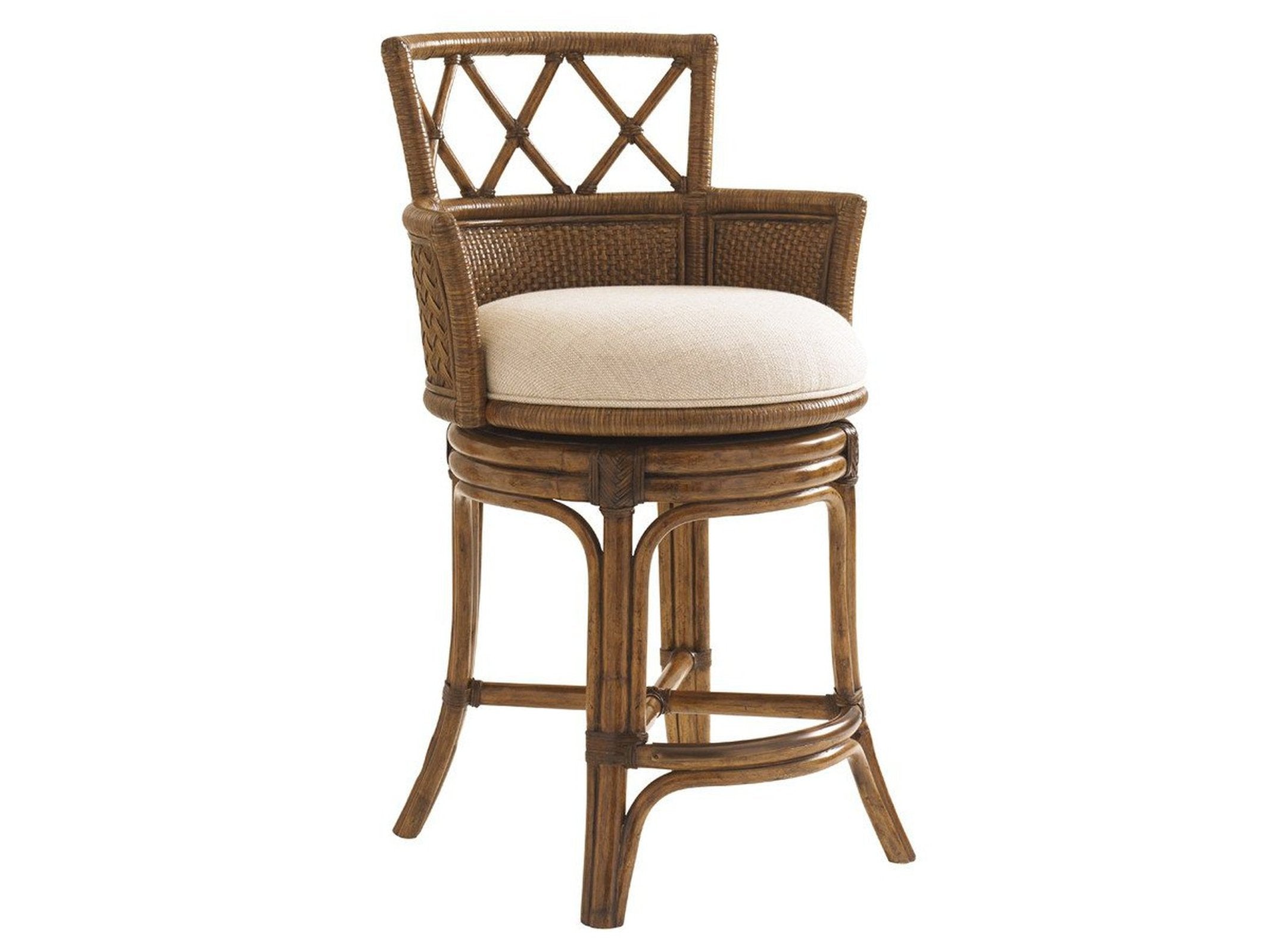 Tommy Bahama Home Bali Hai Kamala Bay Swivel Counter Stool Customizable