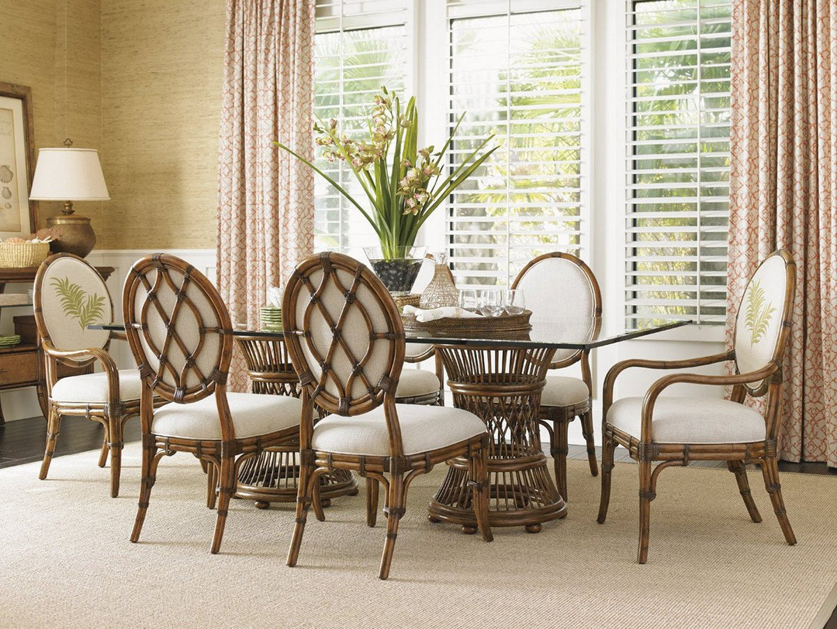 Tommy Bahama Home Bali Hai Gulfstream Oval Back Side Chair As Shown