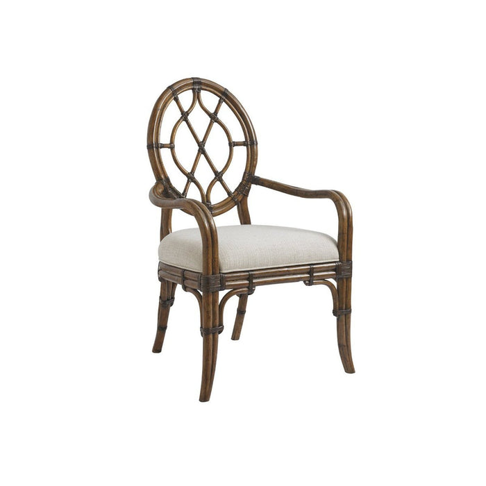 Tommy Bahama Home Bali Hai Cedar Key Oval Back Arm Chair As Shown